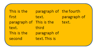 Shape with text - anchoring